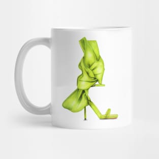 Green Women's Open Toe Heels Mug